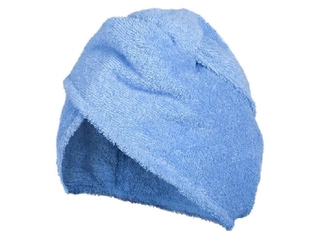 Махровая чалма, голубая Банные штучки 33484